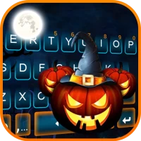 Halloween Pumpkins Keyboard Ba