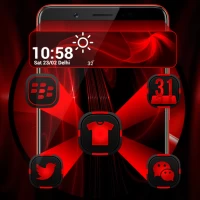 Dark Red Launcher Theme