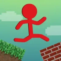 Stickman Cube Craft Parkour