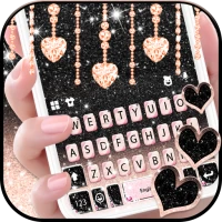 Black Pink Glitter Theme