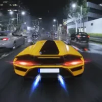 Real Car Driving Night City